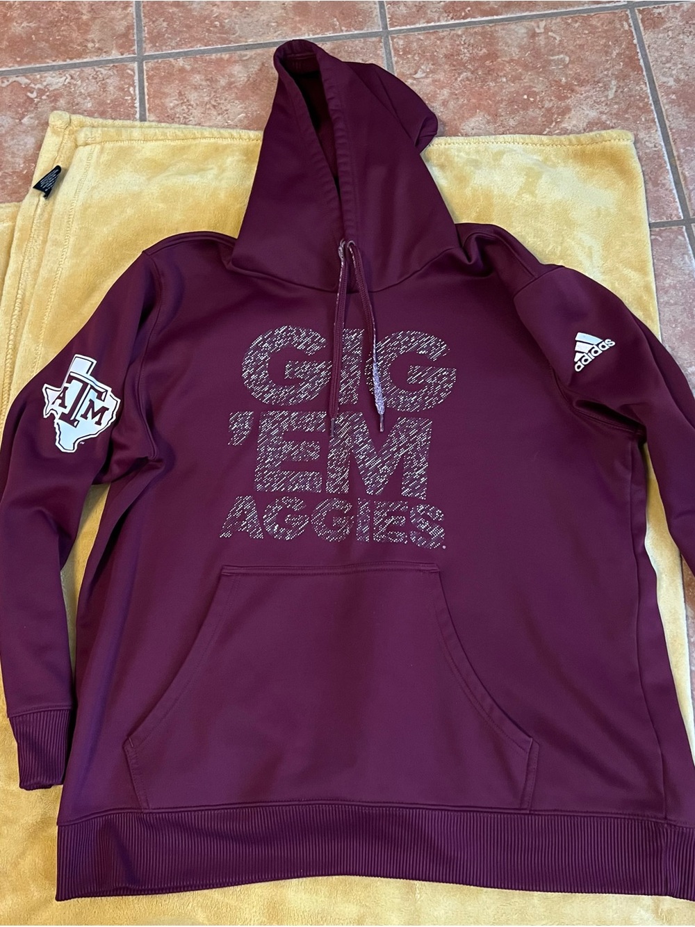 Adidas Texas A&M Maroon 'Gig 'Em Aggies' Hoodie